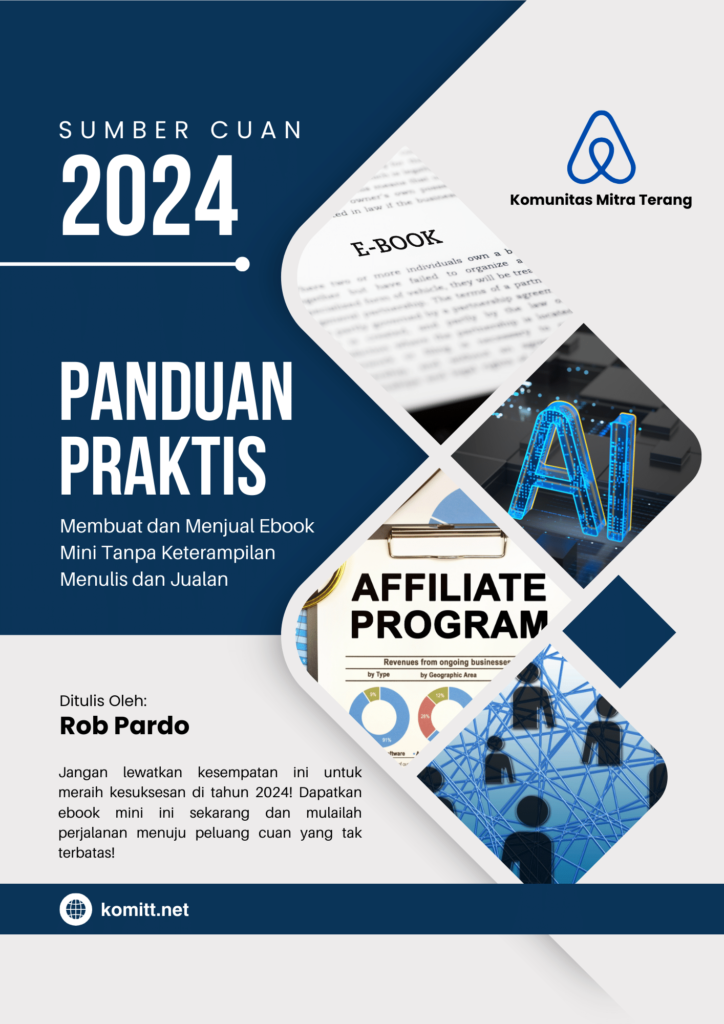 Cara membuat produk digital (ebook dan e-course) yang sederhana dan dapat dijadikan sumber penghasilan menuju kebebasan finansial.